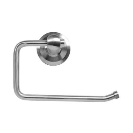 Emtek S7210 Stainless Steel Paper Holder - Bar Style with Disk Stainless Steel Rosette, 6-3/8” Bar Width