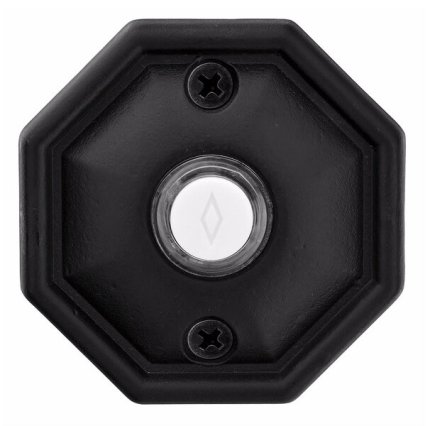 Emtek 2415 Tuscany Bronze Doorbell Button with #15 Rosette, 2-1/2" Dia.