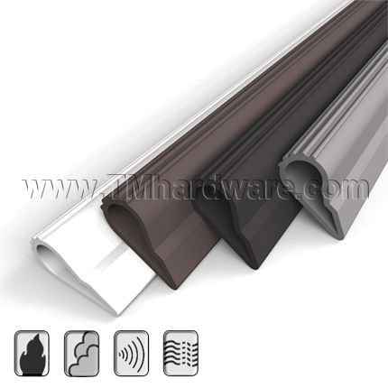 Zero #488S Adhesive Weatherstrip, .375" Wide Silicone Teardrop