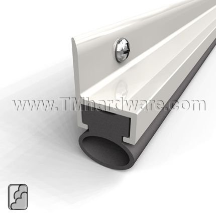 Zero #272A Door Gasket, Aluminum Door Stop with .45" Neoprene Bulb Seal