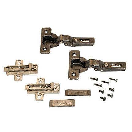 Hafele Accuride 123 / 1234 Hinge Kit, 1-3/8" Clip In Hinges for Pocket Pivot Door System