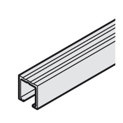 Hafele Slido Classic, Single Upper Running Track, Screw-In Mounting, 98" Length