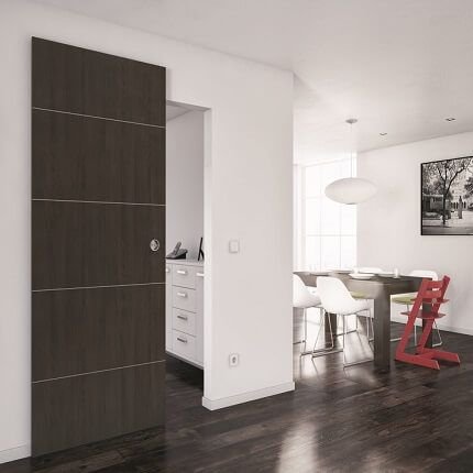 Concealed Barn Door installed on doorway