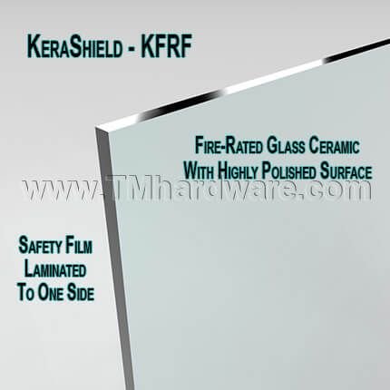 Activar Glazing KFRF, 3/16" KeraShield FRF Glass, Fire and Safety Rated, up to 3'-10" x 8'