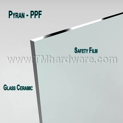 Activar Glazing PPF, 3/16" Pyran Platinum F Glass, Fire and Safety Rated, up to 3-7" x 6'-5"
