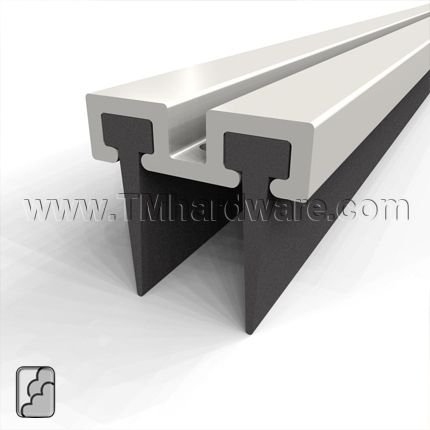 MS Meeting Stile, Mortised Track with Double Neoprene Lips