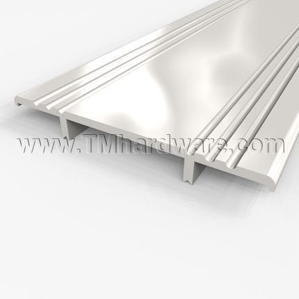 Zero #1684 Carpet Divider, 4" Aluminum, .5" Height