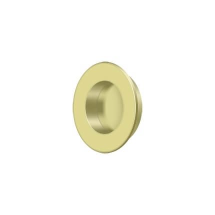 Deltana Flush Pull FP178, Round, Heavy Duty, Solid Brass