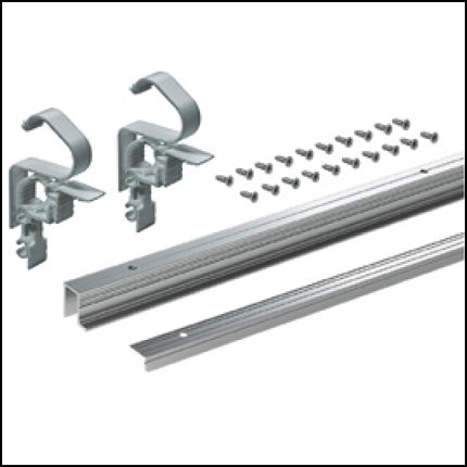 Hettich WingLine L Profile Set (Top & Bottom) for Bi-Fold Doors with Installation Hardware - QUICHSHIP