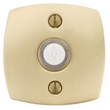 Emtek 2465 Doorbell Button with Urban Modern Rosette, 2-1/2" x 2-1/2" Dim.