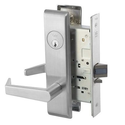 Accentra 8805FL Storeroom Or Closet Mortised Lever Lockset with Camden Escutcheon