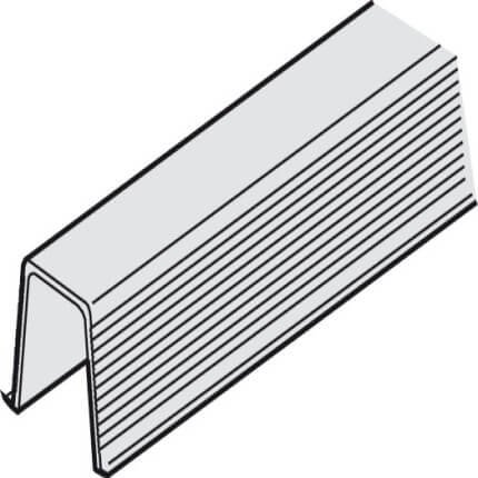 Hafele Guide Rail for Hawa Junior, Silenta, Plastic, Black Finish, 3,000 mm Length