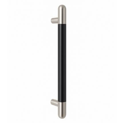 Trimco Black Anodized Grip Pull with Straight Standoff and Radius Ends