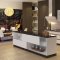 Hettich Wingline L Bifold sliding hardware used on large kitchen cabinets