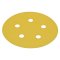 Hafele Abrasive Paper Disc, 5" Aluminum Oxide, Hook-N-Loop, 5 Holes, Pack of 100
