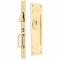 Emtek Classic Pocket Door Mortise Lock in Unlacquered Brass Finish (US3NL)