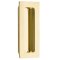 Emtek #220304 Brass Flush Door Pull or Cabinet Handle - Modern Rectangular Polished Brass - Lifetime (US3) Finished