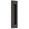 Emtek #220307 Brass Flush Door Pulls or Cabinet Handle - Modern Rectangular Flat Black (US19) Finished