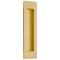 Emtek #220307 Brass Flush Door Pulls or Cabinet Handle - Modern Rectangular Satin Brass (US4) Finished