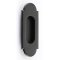 Emtek #2205 Brass Flush Door Pulls - #8 Classic Curved Design Flat Black (US19) Finished