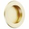 Emtek #2211 Brass Round Flush Door Pull for 2-1/8" Bore, Satin Brass (US4) Finished