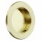 Emtek #2211 Brass Round Flush Door Pull for 2-1/8" Bore, French Antique (US7) Finished