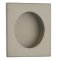 Emtek #2213 Brass Square Flush Door Pull for 2-1/8" Bore Tumbled White Bronze (TWB) Finished