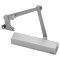 Accentra 2721T Door Closer, Heavy-Duty Hold Open Parallel Arm with Thumbturn and Removable Stop, Aluminum Painted (US28)