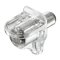 Hafele Shelf Support, for 13/64" (5 mm) diameter hole, Plastic with Steel Pin, Transparent