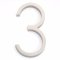 Emtek #2833 Modern House Numbers, No. "3" Digit, 7" Height Satin Nickel (US15) Finished