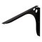 Hafele SpeedBrace Work Surface Bracket, Rigid, Centers, 457 mm x 38 mm x 381 mm (LxWxH), Black