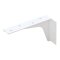 Hafele Work Surface Brackets, Rigid, 8x12" (203.2x304.8mm), Steel, Black