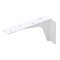 Hafele Work Surface Brackets, Rigid, 18" x 24" (457mm x 610mm), Steel, White