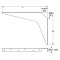 Hafele Work Surface Brackets, Rigid, 18" x 24" (457mm x 610mm), Steel, Specs