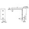 Front Mounting Bracket, Centerline Countertop Support, 6" x 6", Steel, Specs