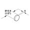 Door Stop, Silent Bumper 2, BS-58SD, for use with Face Frame
