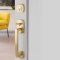 Urban Modern Entry set in Satin Brass