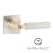 Emtek #5122 Select Key In Levers, Square Rosette, L-Square, Mix-Match Style & Finish, Sample