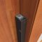 heavy duty adjustable door gasket applied on door, profile image in dark bronze finish