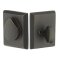 Emtek 8477 Rustic Modern Rectangular Sandcast Bronze Deadbolt with Flap-MB