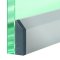 Pemko KG-SM-SET-NRW, Adhesive Planet Automatic Door Bottom, For Glass and Wood Doors