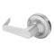 Yale AU-448F Rose x Lever Trim, Dummy Free-Wheeling Lever, Passage, Augusta Lever, Satin Chrome Finish