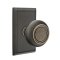 Emtek Belmont Door Knob, Designer Brass, Rectangular Rosette, Oil Rubbed Bronze (US10B) Finish