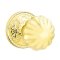 Emtek Melon Door Knob, Classic Brass, Lancaster Rosette, Unlacquered Brass (US3NL) Finish