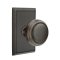 Emtek Norwich Door Knob, Classic Brass, Rectangular Rosette, Oil Rubbed Bronze (US10B) Finish