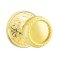 Emtek Rope Door Knob, Designer Brass, Lancaster Rosette, Unlacquered Brass (US3NL) Finish