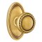 Emtek Rope Door Knob, Designer Brass, Oval Rosette, French Antique (US7) Finish