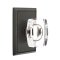 Emtek Windsor Glass Door Knob, Glass Knobset, Rectangular Rosette, Oil Rubbed Bronze (US10B) Finish