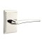 Emtek Poseidon Door Handle, Modern Classic Brass, Neos Rosette, Polished Nickel - Lifetime (US14) Finish