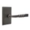 Emtek Santa Fe Door Handle, Designer Brass, Rectangular Rosette, Oil Rubbed Bronze (US10B) Finish